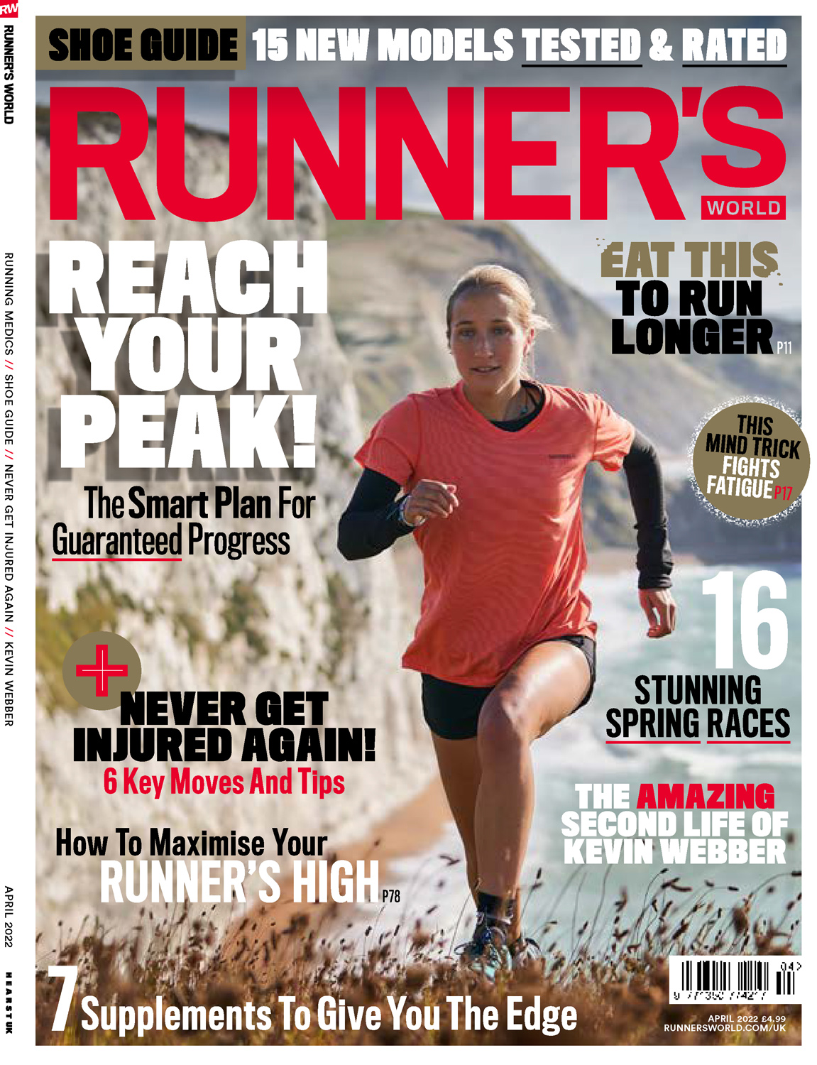 Runners World Magazine April 2022 Cover Photoshoot with Merrell